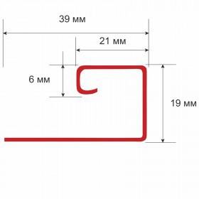 Профиль J ТехноНиколь Оптима Эдельвейс 3 м, 40 шт/упак