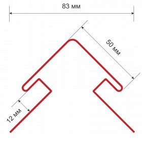 Угол наружный ТехноНиколь Оптима 50 Каштан 3 м, 11 шт/упак