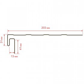 J-фаска ТехноНиколь Фактур Кедр 3 м, 12 шт/упак