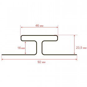 Профиль Н соединительный ТехноНиколь Фактур Береза 3 м, 10 шт/упак