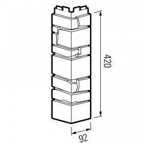 Угол наружный ТехноНиколь Оптима Камень песочный, шт