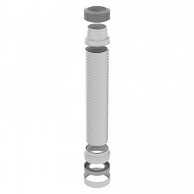 Слив для унитаза 280-560 мм гофрированный армированный, шт