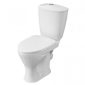 Унитаз-компакт Santeri Версия белый, с арматурой и сиденьем, косой выпуск, шт