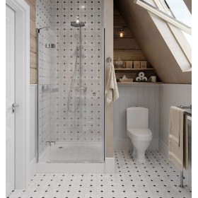 Унитаз-компакт Santeri Вест белый, с арматурой и сиденьем, косой выпуск, шт