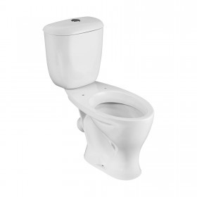 Унитаз-компакт Santeri Воротынский белый, с арматурой и сиденьем, косой выпуск, шт