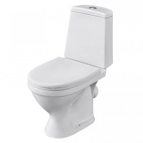 Унитаз-компакт Santeri Прайм белый, с арматурой и сиденьем, косой выпуск, шт