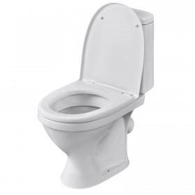 Унитаз-компакт Santeri Прайм белый, с арматурой и сиденьем, косой выпуск, шт