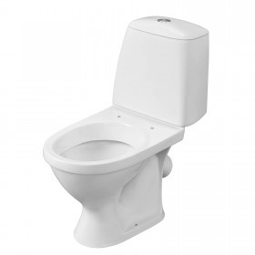 Унитаз-компакт Santeri Соната белый, с арматурой и сиденьем, косой выпуск, шт