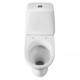 Унитаз-компакт Santeri Соната белый, с арматурой и сиденьем, косой выпуск, шт