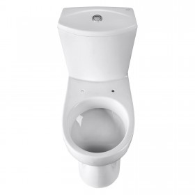 Унитаз-компакт Santeri Ультра белый, с арматурой и сиденьем, косой выпуск, шт