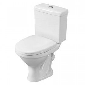 Унитаз-компакт Santeri Форвард белый, с арматурой и сиденьем, косой выпуск, шт