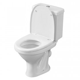Унитаз-компакт Santeri Форвард белый, с арматурой и сиденьем, косой выпуск, шт