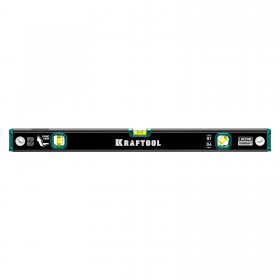 Уровень строительный Kraftool 60 см, 3 ампулы, с зеркальным глазком, шт