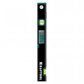 Уровень строительный Kraftool усиленный магнитный 60 см, 3 ампулы, с зеркальным глазком, шт