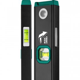 Уровень строительный Kraftool 200 см, 3 ампулы, с зеркальным глазком, шт