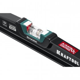 Уровень строительный литой Kraftool A-Rate Control Shark 60 см, с зеркальным глазком, шт