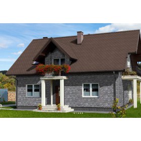 Фасадная плитка ТехноНиколь Hauberk Камень Сланец, 2,2 м2/упак