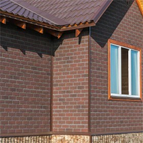 Фасадная плитка ТехноНиколь Hauberk Кирпич Оптима Обожжённый, 2 м2/упак