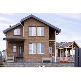 Фасадная плитка ТехноНиколь Hauberk Кирпич Песчаный, 2 м2/упак