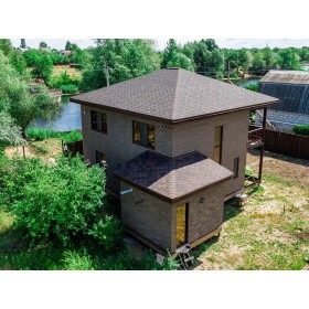 Фасадная плитка ТехноНиколь Hauberk Кирпич Песчаный, 2 м2/упак