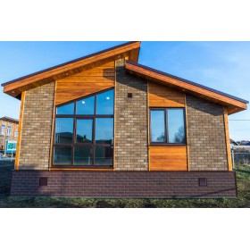 Фасадная плитка ТехноНиколь Hauberk Кирпич Песчаный, 2 м2/упак