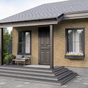 Панель фасадная ТехноНиколь Оптима Камень песочный 1128х441 мм (0,42 м2), 10 шт/упак