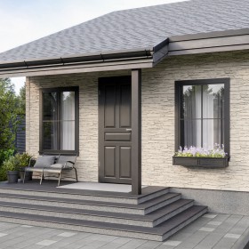 Панель фасадная ТехноНиколь Оптима Камень слоновая кость 1128х441 мм (0,42 м2), 10 шт/упак