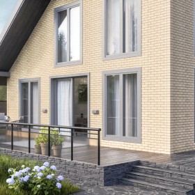 Панель фасадная ТехноНиколь Оптима Кирпич песочный 1128х441 мм (0,42 м2), 10 шт/упак