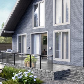 Панель фасадная ТехноНиколь Оптима Кирпич серый 1128х441 мм (0,42 м2), 10 шт/упак