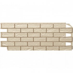 Панель фасадная ТехноНиколь Оптима Кирпич слоновая кость 1128х441 мм (0,42 м2), 10 шт/упак