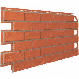 Панель фасадная ТехноНиколь Оптима Кирпич терракотовый 1128х441 мм (0,42 м2), 10 шт/упак