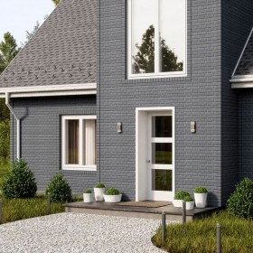 Панель фасадная ТехноНиколь Оптима Клинкер серый 1128х441 мм (0,42 м2), 10 шт/упак