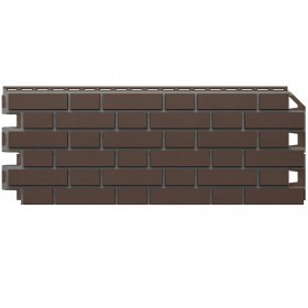 Панель фасадная ТехноНиколь Оптима Клинкер темно-коричневый 1128х441 мм (0,42 м2), 10 шт/упак