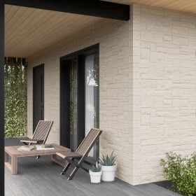 Панель фасадная ТехноНиколь Оптима Песчаник слоновая кость 1128х441 мм (0,42 м2), 10 шт/упак