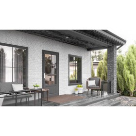 Панель фасадная ТехноНиколь Формлайт Кирпич серый 1140х350 мм (0,318 м2), 16 шт/упак