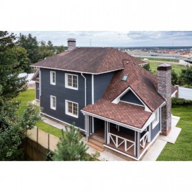 Фибросайдинг Decover Gray тёмно-серый 3600х190х8 мм (0,684 м2), шт