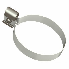 Хомут трубы металлический 140 мм ТехноНиколь Оптима 120/80 мм Ral 9003 белый, шт