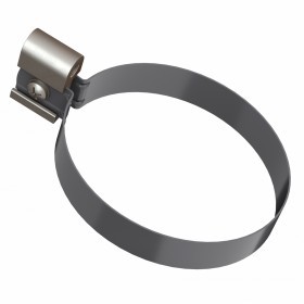 Хомут трубы металлический 140 мм ТехноНиколь Оптима 120/80 мм Ral 7024 серый, шт