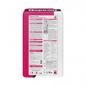 Штукатурка декоративная Церезит СТ 35 минеральная Короед, зерно 2,5 мм, белая, 25 кг, шт