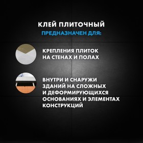 Клей Церезит CM 17 Аэрогель C2TES1 эластичный белый для любых видов плитки на сложные основания 25 кг, шт