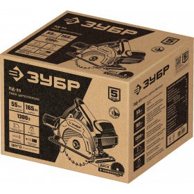 Пила циркулярная (дисковая) Зубр 1300 Вт ПД-55