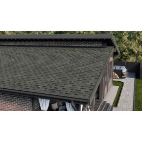 Гибкая черепица ТехноНиколь Shinglas Оптима Аккорд Зеленый, 3 м2/упак