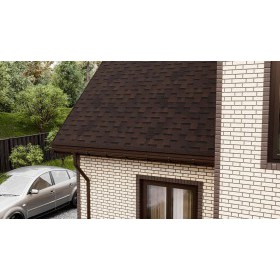 Гибкая черепица ТехноНиколь Shinglas Оптима Аккорд Коричневый, 3 м2/упак