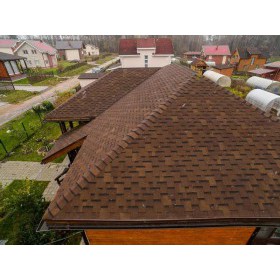 Гибкая черепица ТехноНиколь Shinglas Фазенда Коричневый, 2,6 м2/упак