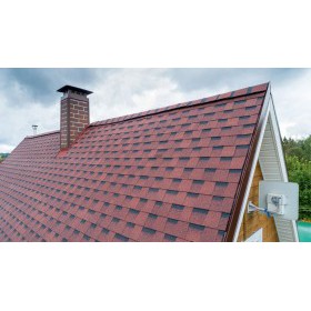 Гибкая черепица ТехноНиколь Shinglas Фазенда Красный, 2,6 м2/упак
