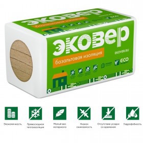 Минеральная вата Эковер Кровля 135 кг/м3 1000х600х50 мм, 6 шт/упак