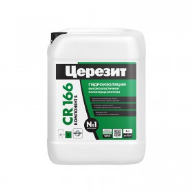 Гидроизоляция Церезит CR 166 эластичная Компонент Б эластификатор, 10 кг, шт