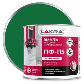 Эмаль ПФ-115 Лакра зеленая 2 кг, шт