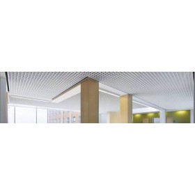 Элемент для потолка Грильято 50х50х40х10 мм направляющая 2,4 м белый, шт