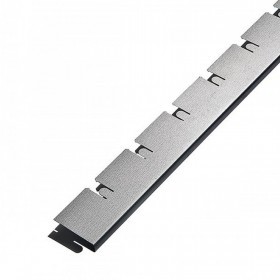 Элемент для потолка Грильято 100х100х40х10 мм "мама" металлик серебро, шт